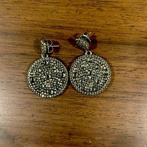 Roni Blanshay Pave Crystal Earrings